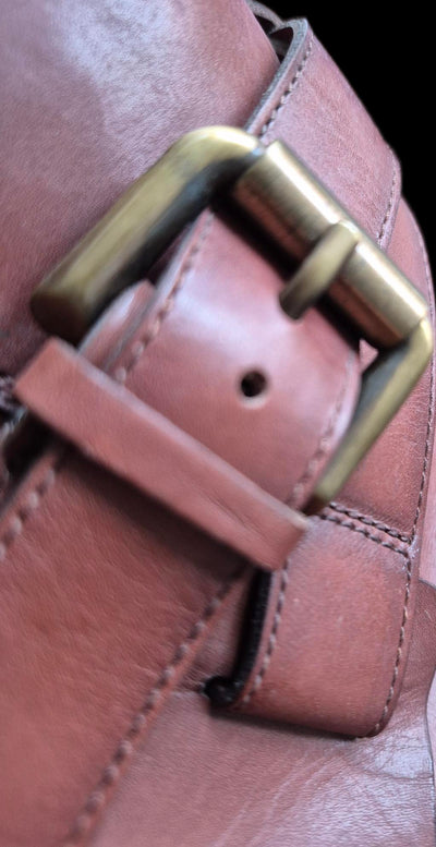 Santoni Italian Style Leather heeled booties